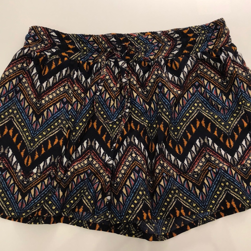 Multicolored Flowy Shorts